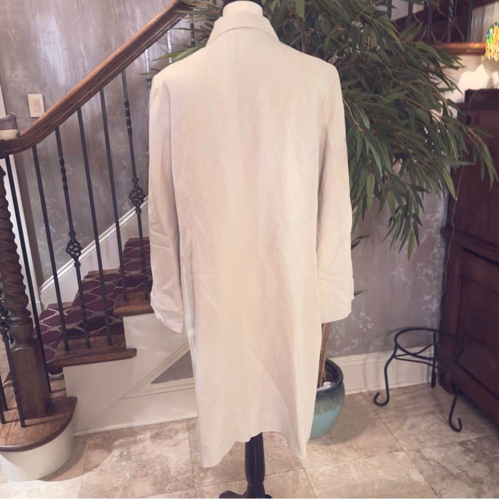 KENAR linen blend duster jacket excellent conditioner size 14. Long sleeve - Picture 8 of 16